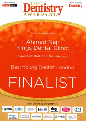 Best Young Dentist London (Dr Ahmed Naji)